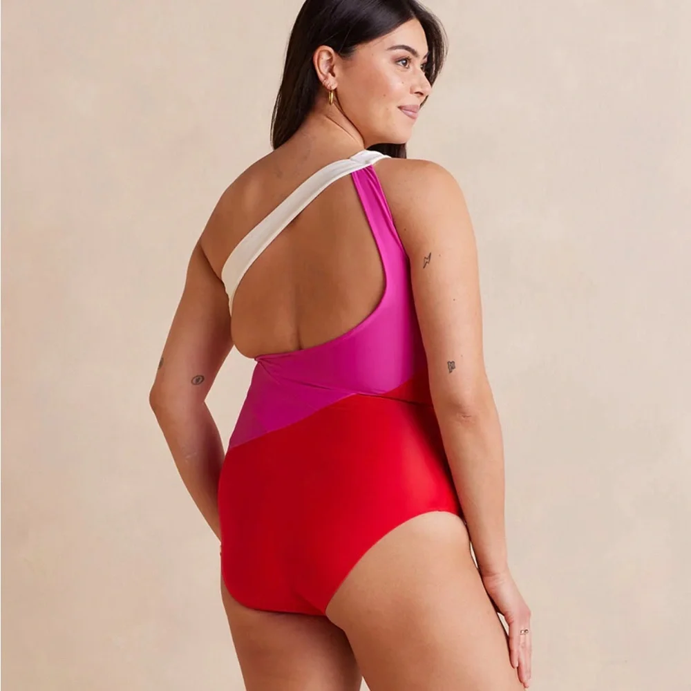 SUMMERSALT The Sidestroke  in Lava & Hibiscus & White Sand size 16 - Picture 5 of 6